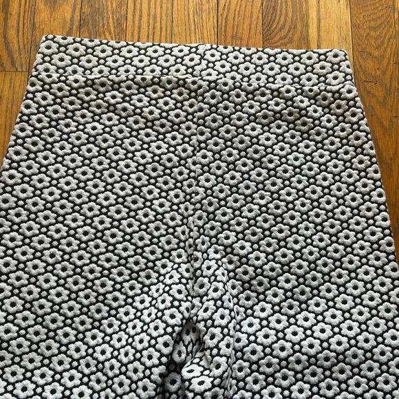 Free People Retro Flower Jacquard Stretch Flare Pants - Picture 4 of 6